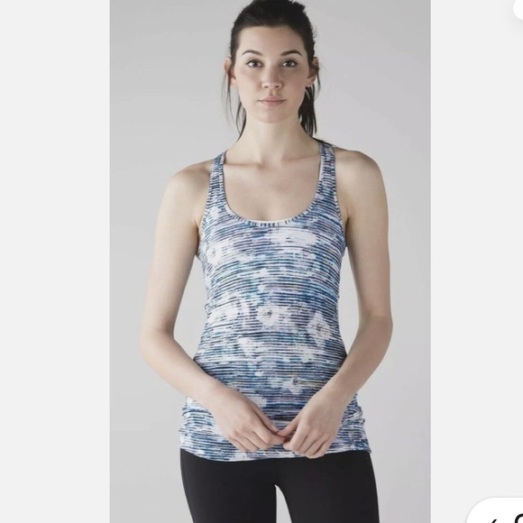 Lululemon Cool Racerback Tank Blurry Belle Multi. Probable Size 6 or 8. - Picture 1 of 6